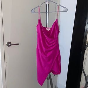 Fuchsia Pink Mini Dress
